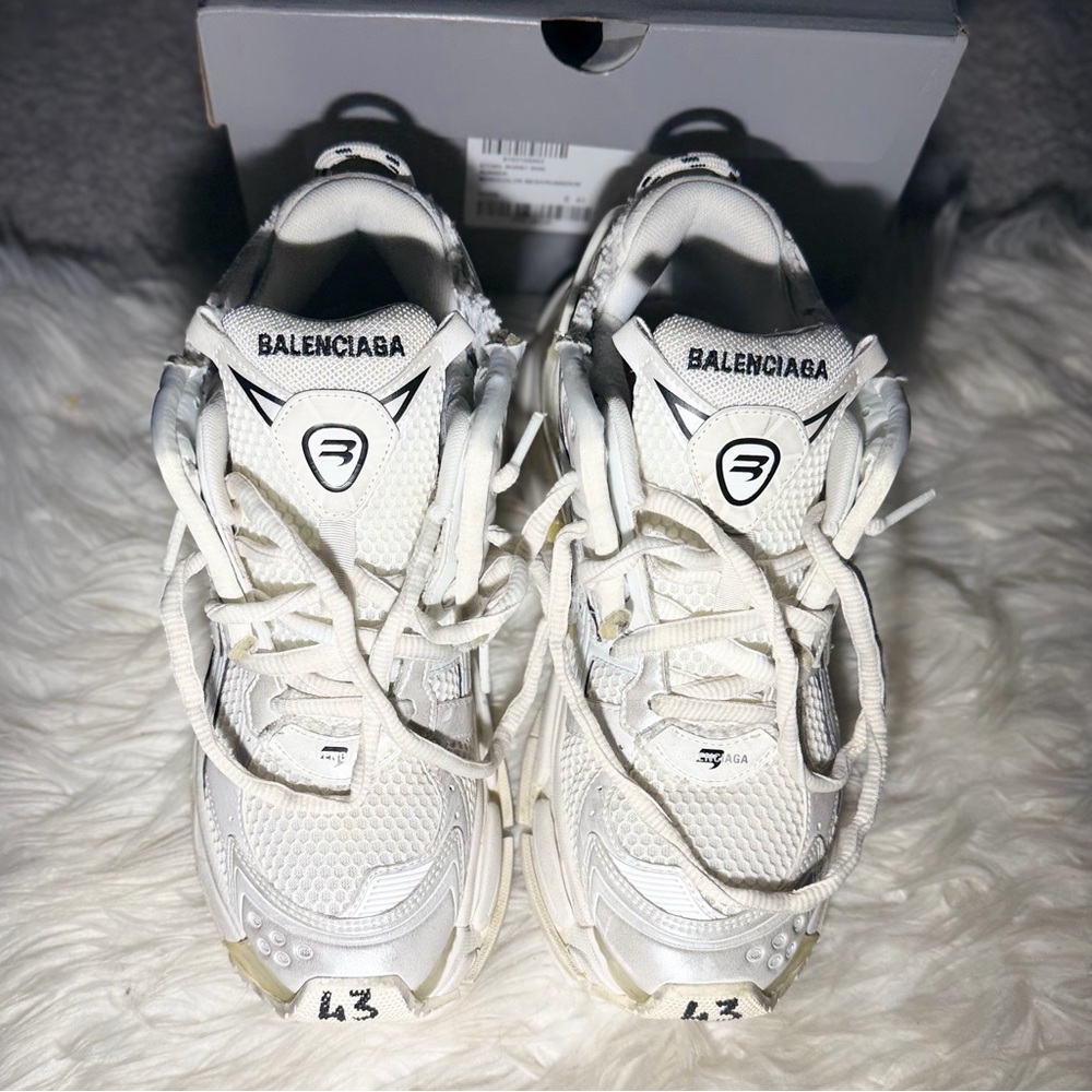 Balenciaga White Athletic Sneakers